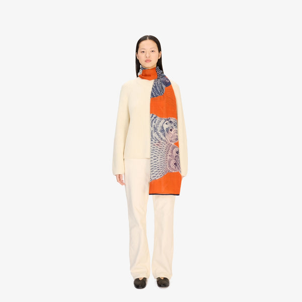 Choutte Wool Scarf 80 in Orange – Beyond Scarf