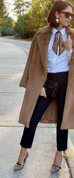 how to wear a silk twilly