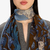 Histories Wool Scarf 70 in Blue