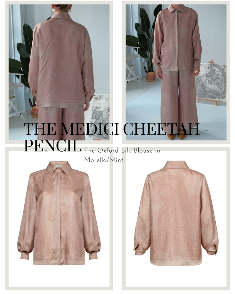Pre-Order The Medici Cheetah Pencil Silk Oxford Shirt