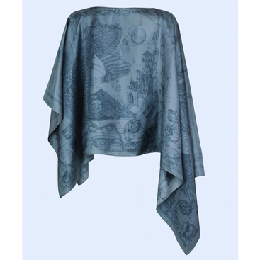 The Glass Swan Pencil Slipover Silk Top