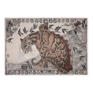The Lunar Leopard Champagne/Soot - Rectangle Silk