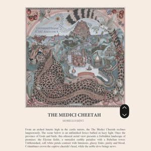 The Medici Cheetah Scarf in Morello/Mint