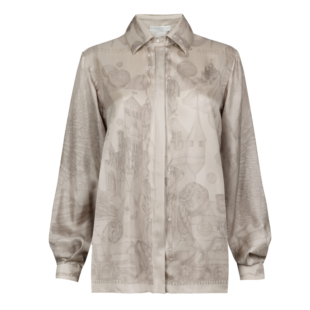 Pre-Order The Glass Swan Pencil Silk Oxford Shirt