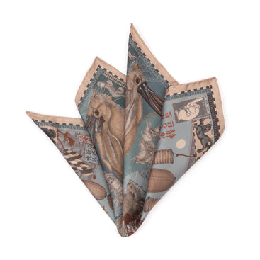 The Floating Rabbits Silk Twill Scarf 42