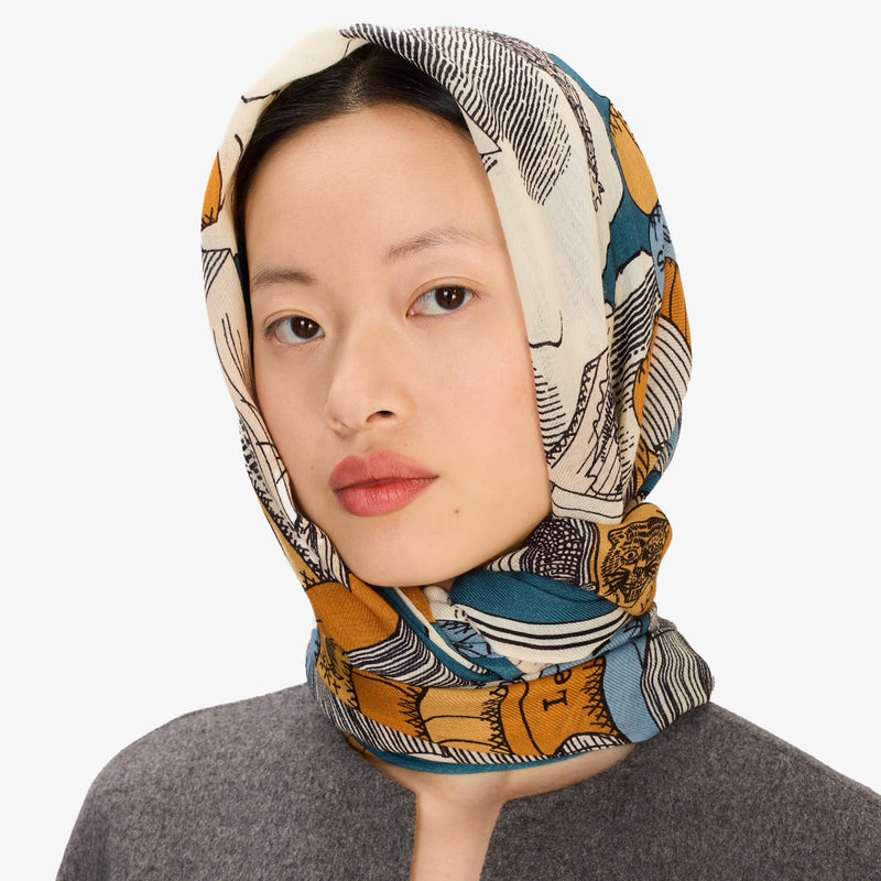 Edition Wool Scarf 70 in Blue