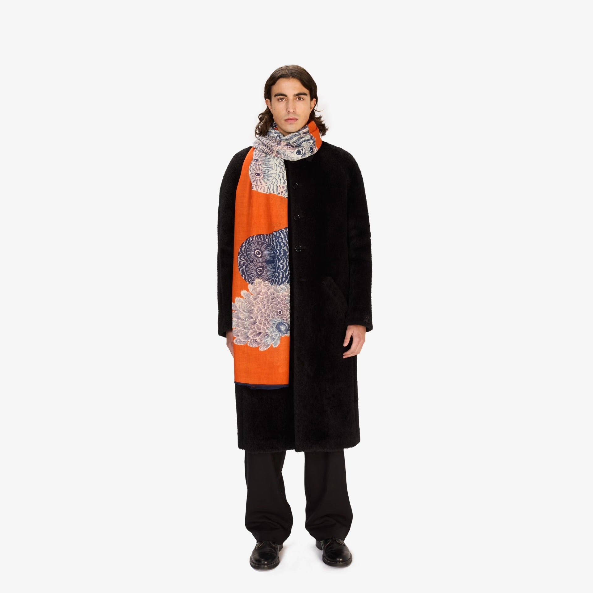 Choutte Wool Scarf 80 in Orange – Beyond Scarf