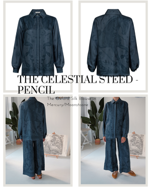 Pre-Order The Celestial Steed Pencil Silk Oxford Shirt