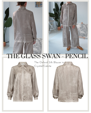 Pre-Order The Glass Swan Pencil Silk Oxford Shirt