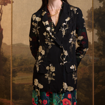 AM03 Embroidered Jacket "Poppy Field"