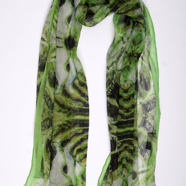 Bali Rice Terrace Silk Long Scarf