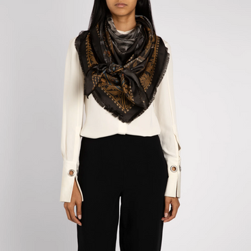Bastet's Bounty Silk Twill Shawl 135