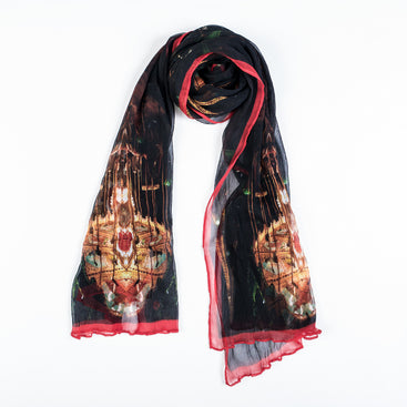 Carousel Paris Silk Long Scarf
