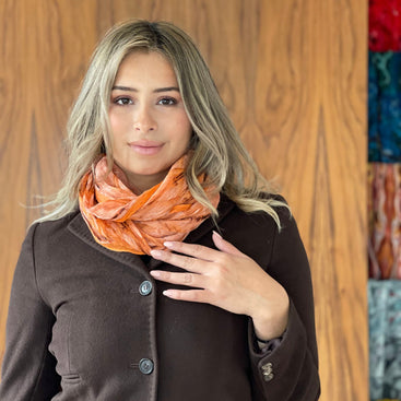 Champagne Tower Silk Long Scarf