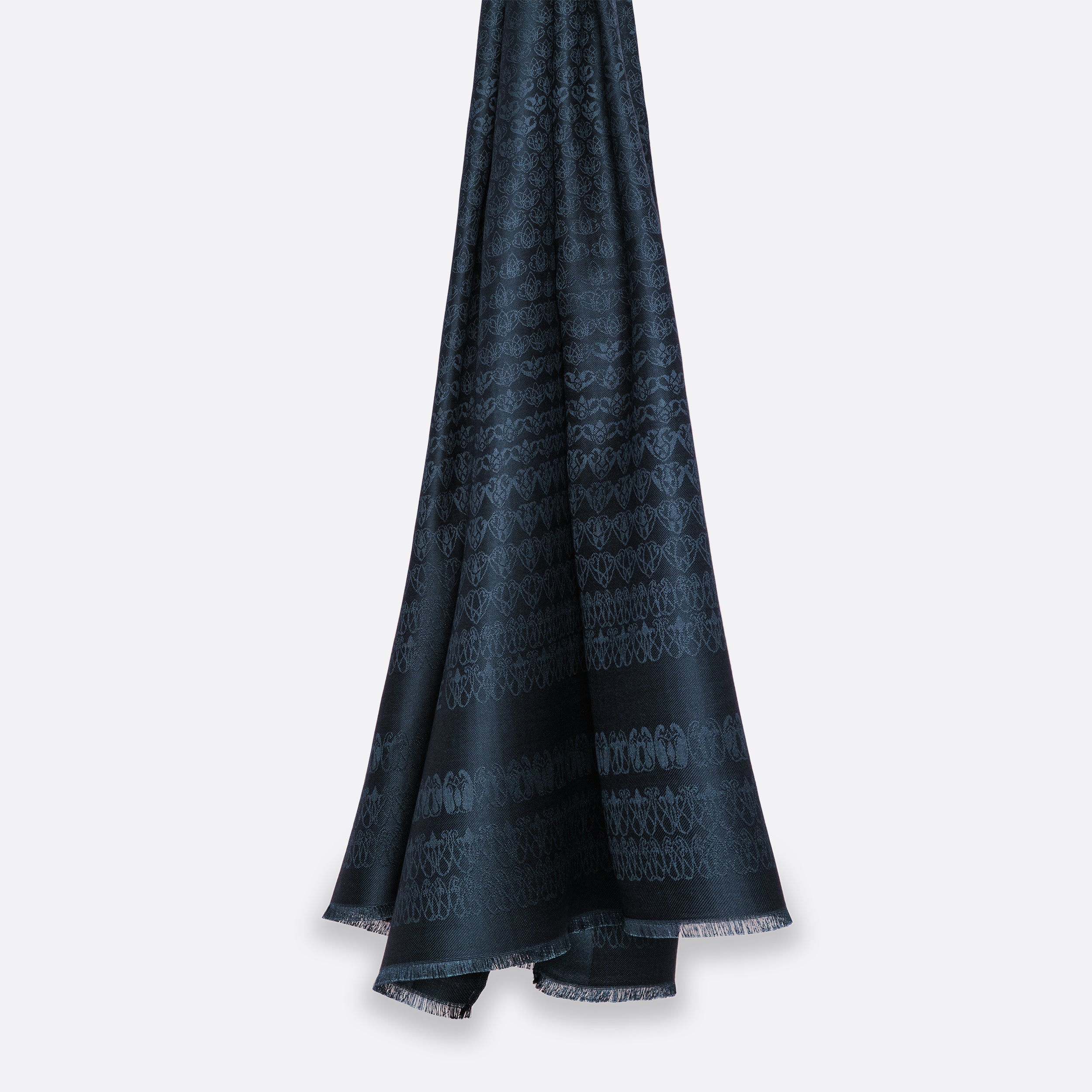 YOKE　STILL JACQUARD LONG STOLE YOKE STILL JACQUARD LONG STOLE YOKE STILL JACQUARD LONG