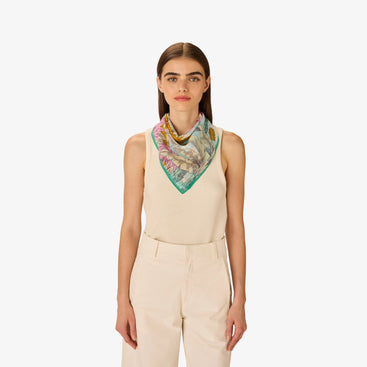 Robinson Square Scarf 65 in Blue
