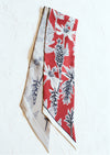 KELLY Large Silk Ribbon - Earthy Red