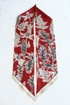 KELLY Large Silk Ribbon - Earthy Red