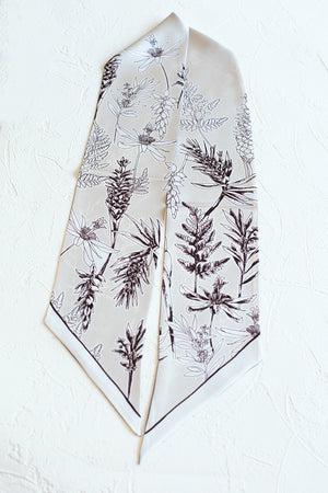 KELLY Large Silk Ribbon - Blue