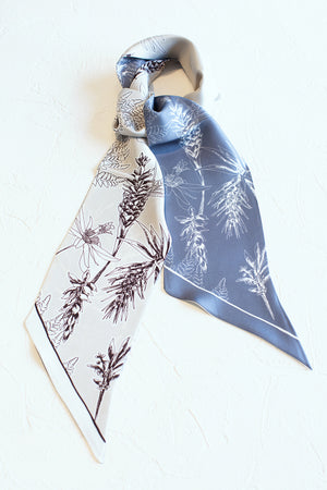 KELLY Large Silk Ribbon - Blue