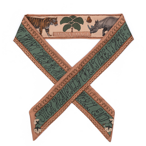 The Jaguar's Paradise - Large Silk Ribbon