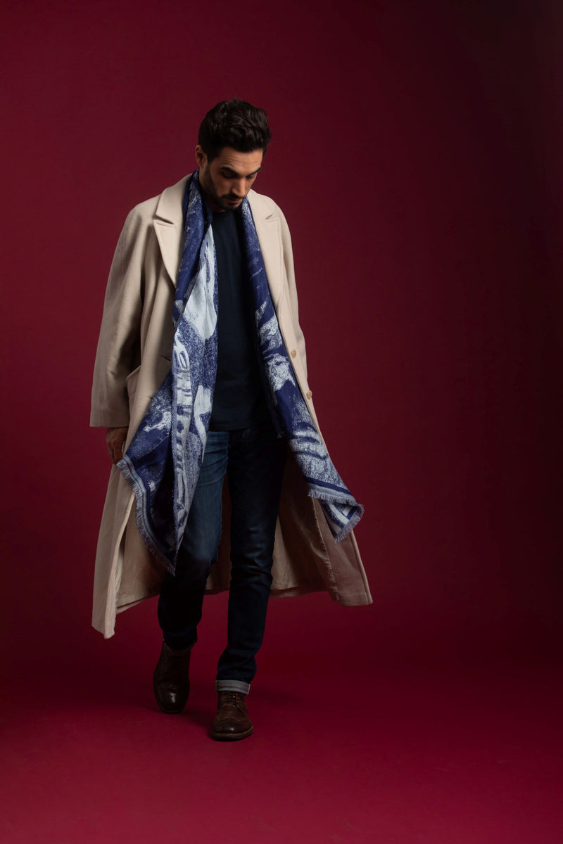 Leandre Silk Jacquard Stole