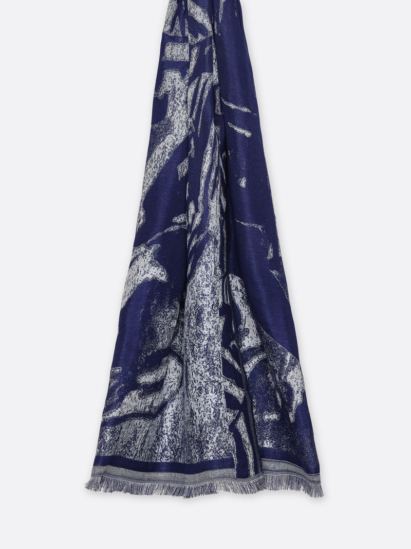 Leandre Silk Jacquard Stole
