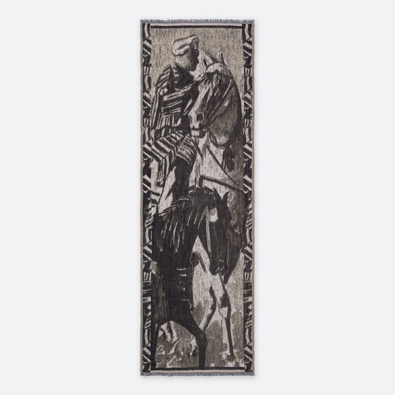 Leandre Silk Jacquard Stole
