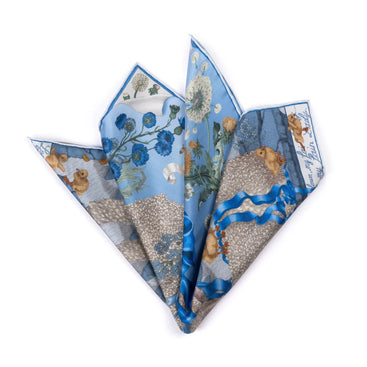 London Bridge is Falling Down - Neckerchief/Pocket Square - Powder/Frost