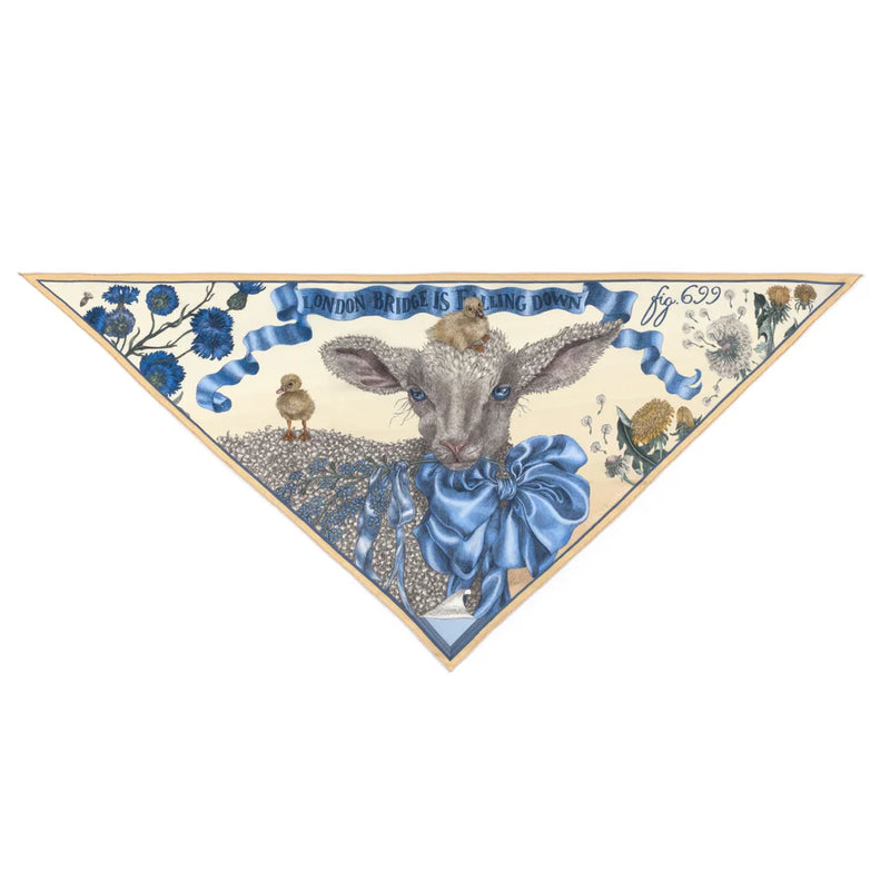 London Bridge is Falling Down Triangle Silk Twill