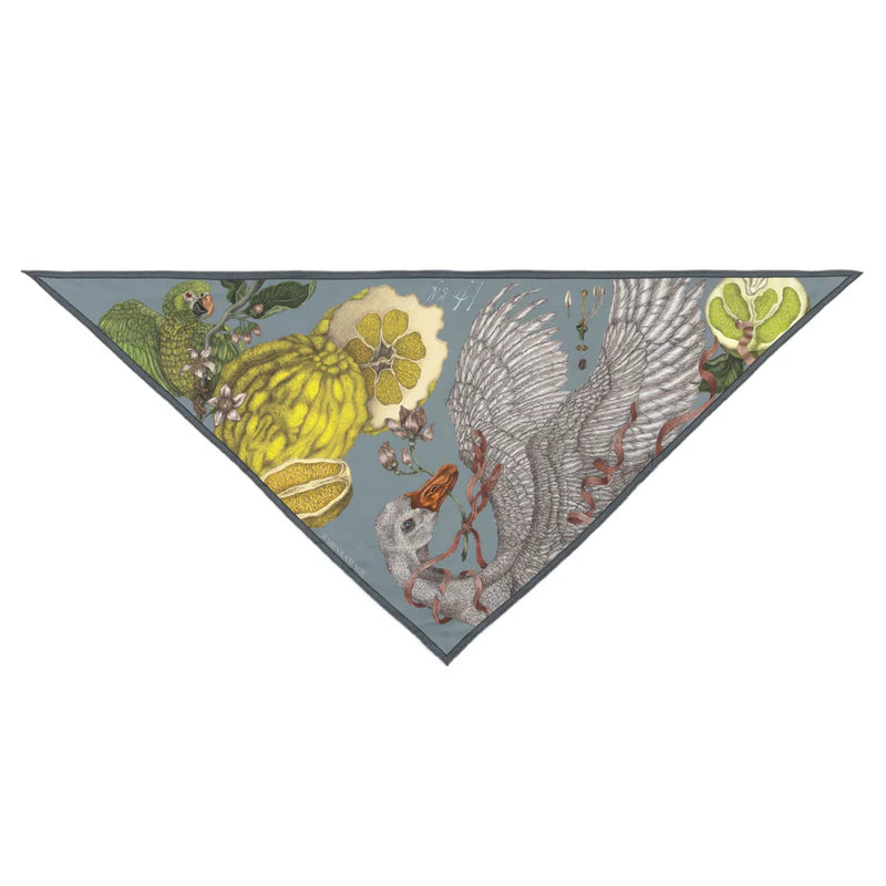 Oranges and Lemons Triangle Silk Twill