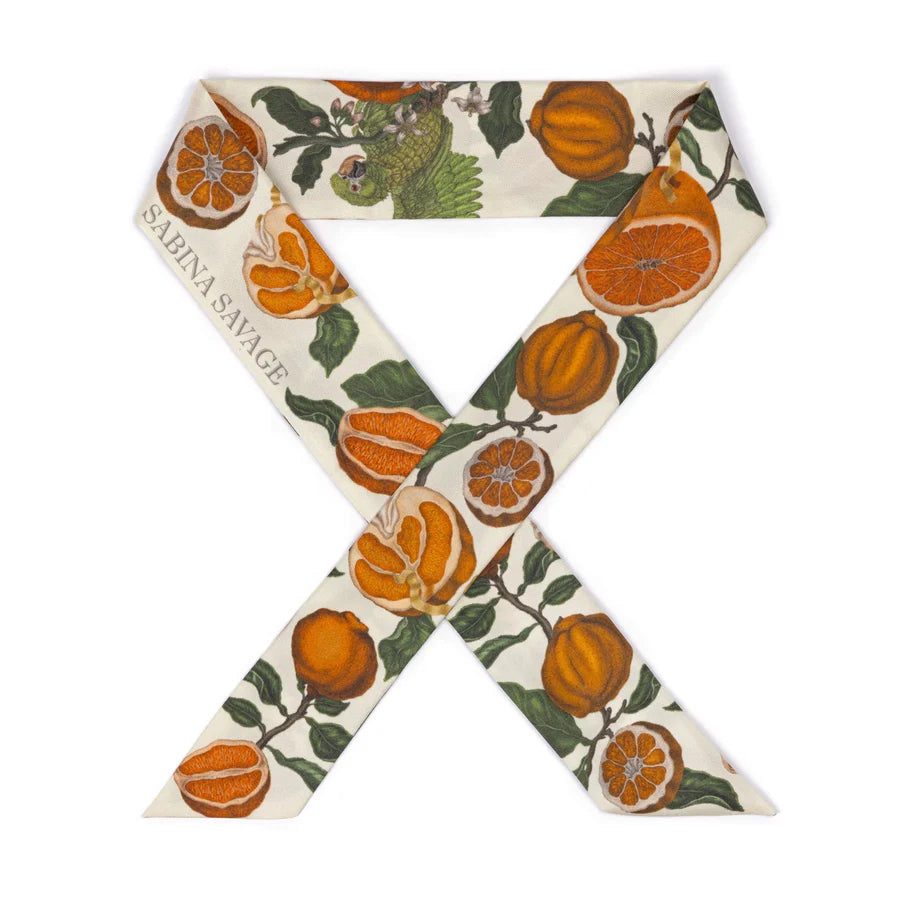 Oranges & Lemons - Small Silk Ribbon