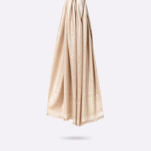 Palma Wool Stole in Nacre - Mother Of Pearl