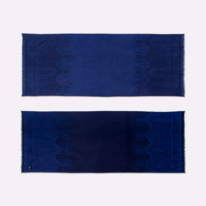 Palma Wool Stole in Navy