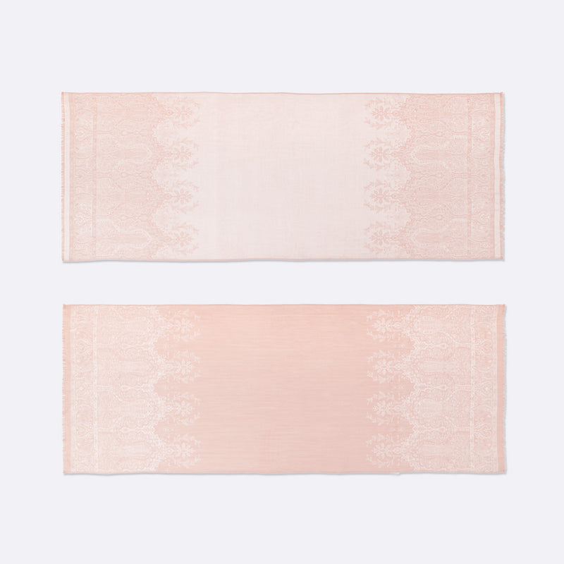 Palma Wool Stole in Light Pink