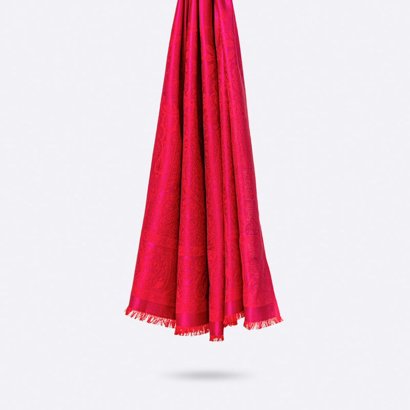 Palma Wool Stole in Bouganville