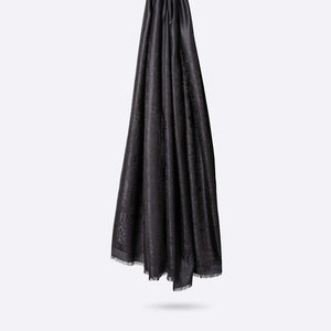 Palma Wool Stole in Black