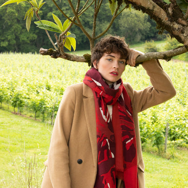 Red Butterfly Stole