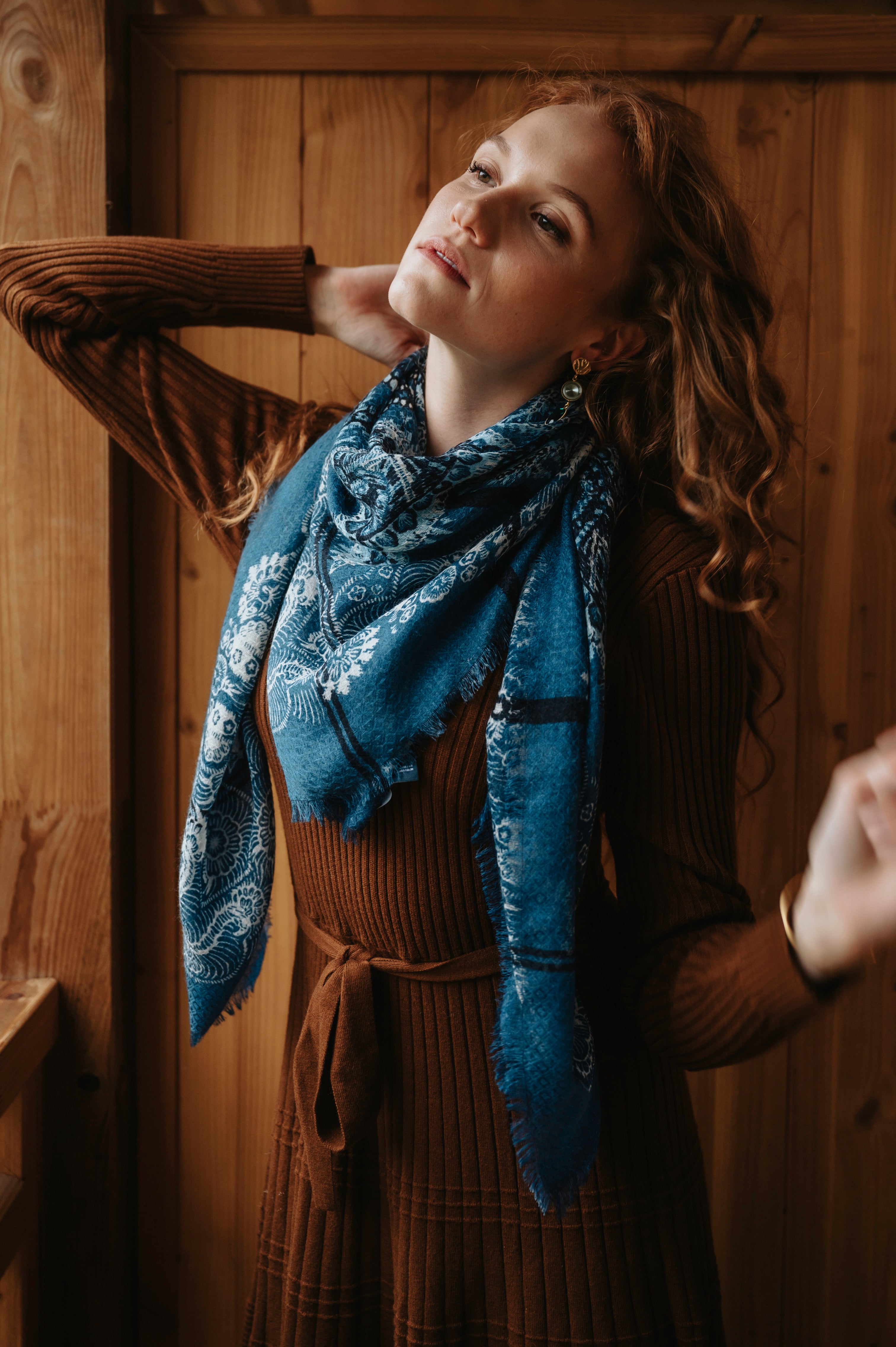 Moon Jacquard Wool Scarf – Beyond Scarf