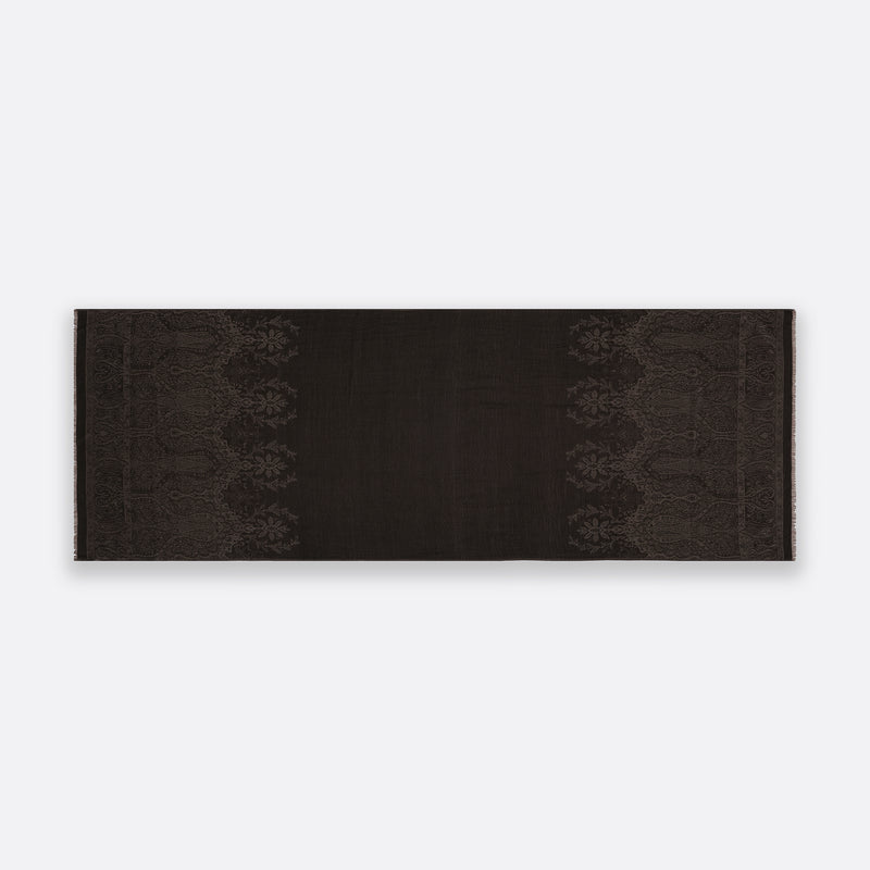 Palma Wool Stole in Antrachite - Dark Grey
