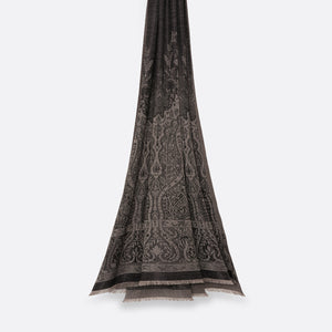 Palma Wool Stole in Antrachite - Dark Grey