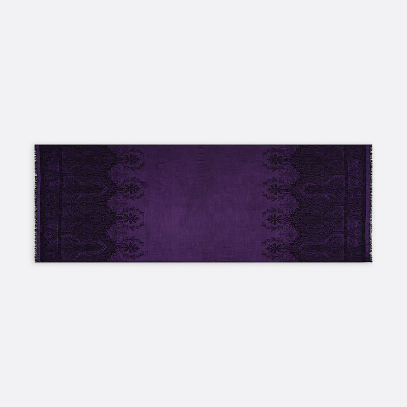 Palma Wool Stole in Deep Purple