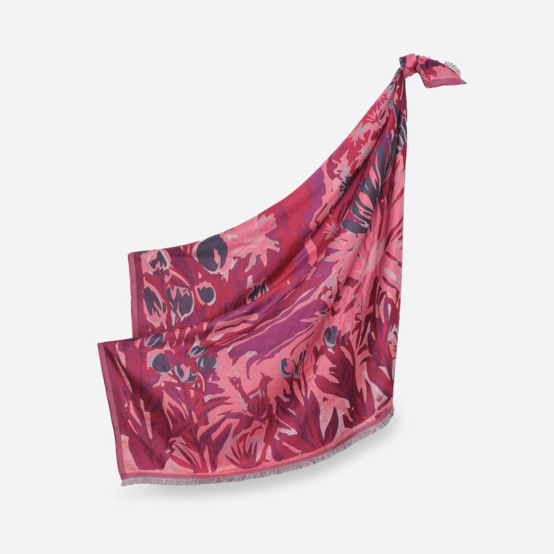 YSE Silk Jacquard in Burgundy