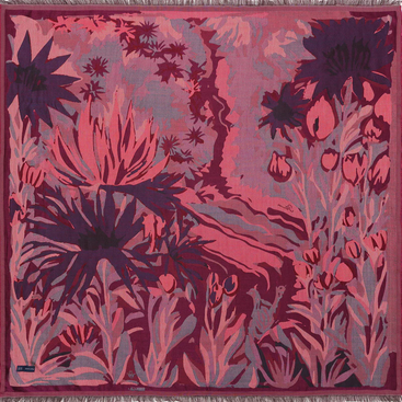 Silk Scarf 100 - Yse Bordeaux