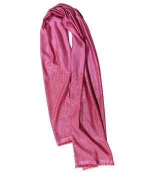Palma Wool Stole in Rose Bengale
