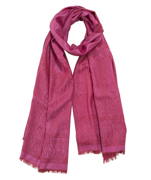 Palma Wool Stole in Rose Bengale