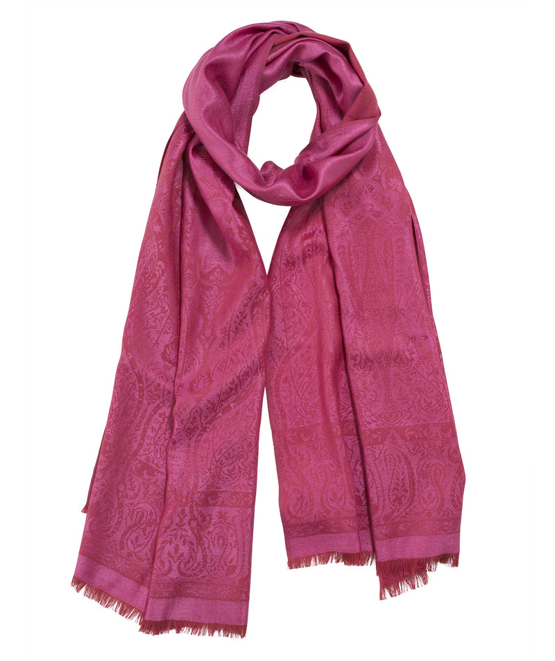 Palma Wool Stole in Rose Bengale