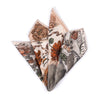 Ring a Ring O' Roses - Neckerchief/Pocket Square in Marshmallow/Rhubarb