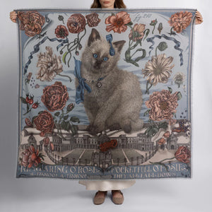 Pre-Order: Sabina Savage Wool Silk Scarf - 135 x 135 cm
