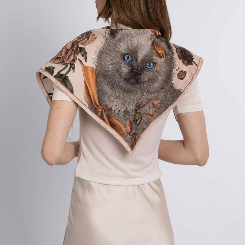 Ring a Ring O' Rose Triangle Silk Twill